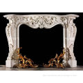 home decor modern european hand carved marble fireplace mantel